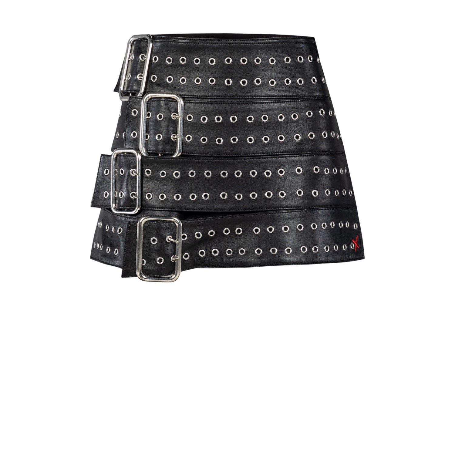 Birdeye Leather Skirt